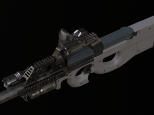 P90 SMG 3D-Modell