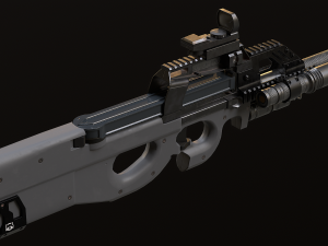 P90 SMG 3D-Modell