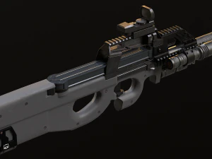 P90 SMG 3D Model
