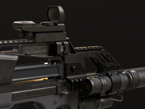 P90 SMG 3D-Modell