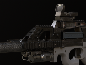 P90 SMG 3D-Modell