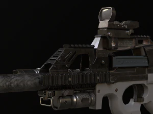 P90 SMG 3D Model