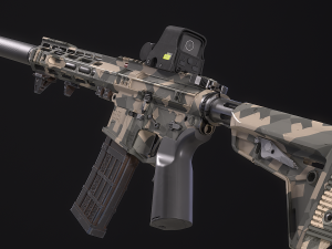 AR-15 SLR 3D 模型