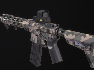 AR-15 SLR 3D 模型
