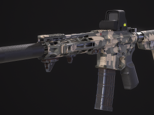AR-15 SLR 3D 模型