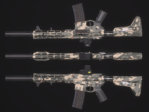 AR-15 SLR 3D 模型