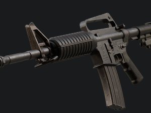 Colt M16 A2 Assault Rifle Model 3D