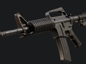 Colt M16 A2 Assault Rifle 3D Model