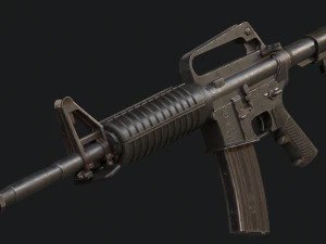 Colt M16 A2 Assault Rifle 3D Model
