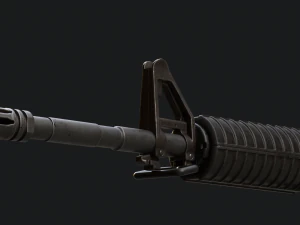 Colt M16 A2 Assault Rifle 3D Model