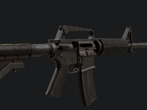 Colt M16 A2 Assault Rifle Model 3D