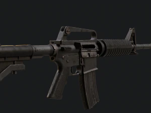 Colt M16 A2 Assault Rifle 3D Model