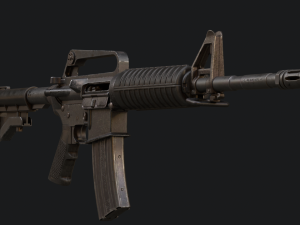 Colt M16 A2 Assault Rifle Model 3D