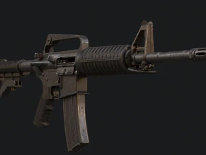 Colt M16 A2 Assault Rifle 3D Model