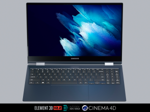 Samsung Galaxy Book Pro 360 3D मॉडल
