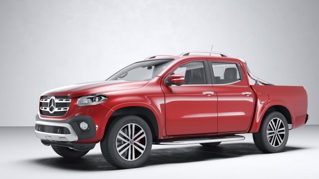 Mercedes Benz X Class Power 2018 Modelo 3D .c4d .max .obj .3ds .fbx .stl .blend