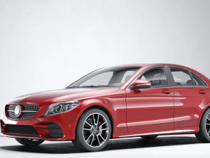 मर्सिडीज-बेंज सी-क्लास 2019 3D मॉडल