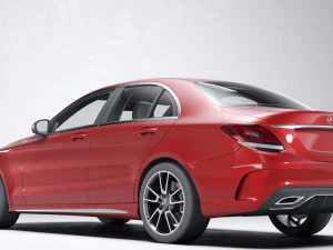 मर्सिडीज-बेंज सी-क्लास 2019 3D मॉडल