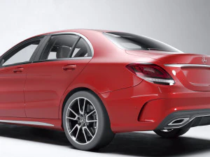 मर्सिडीज-बेंज सी-क्लास 2019 3D मॉडल