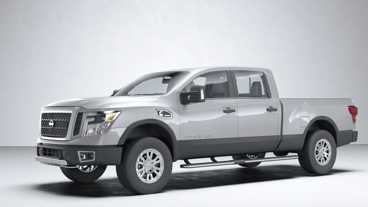 Nissan Titan Crew Cab 2016 3D Model .c4d .max .obj .3ds .fbx .stl .blend 