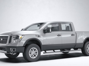 Nissan Titan Crew Cab 2016 3D Model