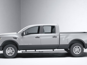 Nissan Titan Crew Cab 2016 Modèle 3D