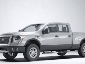Nissan Titan Crew Cab 2016 Modèle 3D