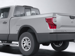 Nissan Titan Crew Cab 2016 Modèle 3D