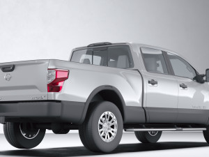 Nissan Titan Crew Cab 2016 Modèle 3D