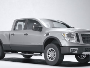 Nissan Titan Crew Cab 2016 Modèle 3D