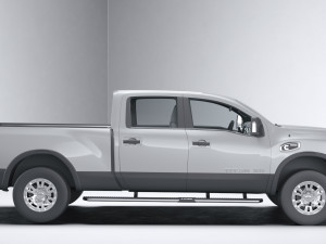 Nissan Titan Crew Cab 2016 Modèle 3D