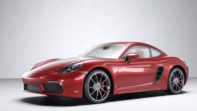 Porsche 718 Cayman Modelo 3D .c4d .max .obj .3ds .fbx .stl .blend 