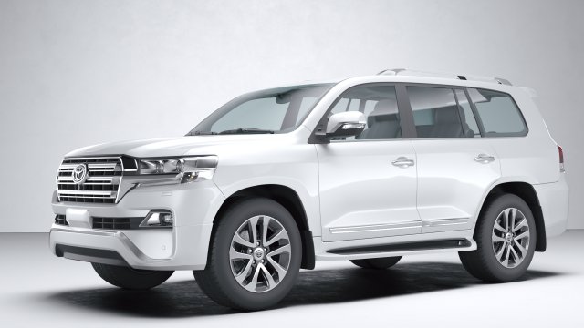 Toyota Land Cruiser VXR 2016 3D Model .c4d .max .obj .3ds .fbx .stl .blend 