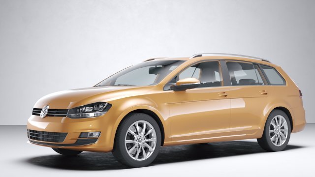 Volkswagen Golf 2013 3D मॉडल .c4d .max .obj .3ds .fbx .stl .blend 