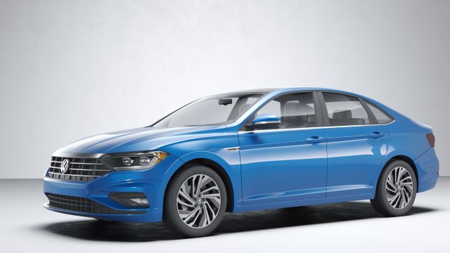 Volkswagen Jetta SEL Premium 2018 Model 3D .c4d .max .obj .3ds .fbx .stl .blend 