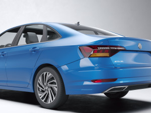 Volkswagen Jetta SEL Premium 2018 Model 3D