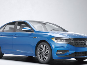 Volkswagen Jetta SEL Premium 2018 Model 3D