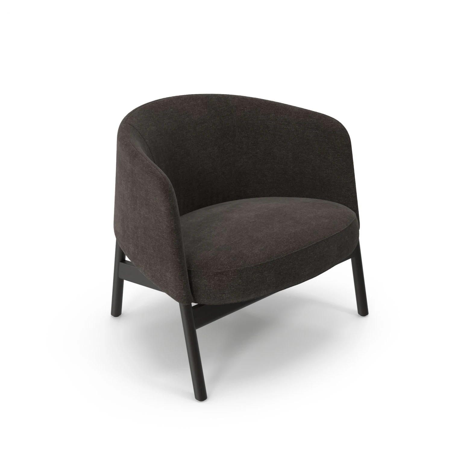 Collar Lounge Chair 3D Model .c4d .max .obj .3ds .fbx .stl .blend