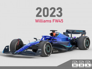 F1 Williams FW45 2023 3D Model