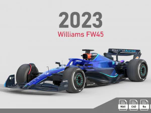 F1Williams FW45 2023 Modello 3D