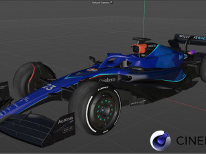 F1 Williams FW45 2023 3D Модель