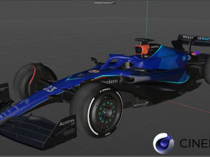 F1 Williams FW45 2023 Modelo 3D