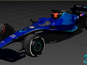 F1 Williams FW45 2023 Modelo 3D