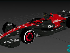 F1 Alfa Romeo C43 2023 Modelo 3D