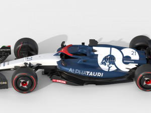 F1 Alpha Tauri AT04 2023 3D 모델
