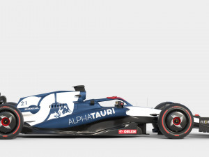 F1 Alpha Tauri AT04 2023 3D 모델