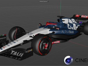 F1 Alpha Tauri AT04 2023 3D 모델