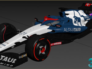 F1 Alpha Tauri AT04 2023 3D 모델