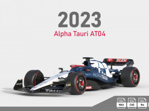 F1 Alpha Tauri AT04 2023 Model 3D