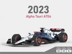 F1 Alpha Tauri AT04 2023 3D Model